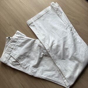 GAP White Wide Leg Stretch Pants